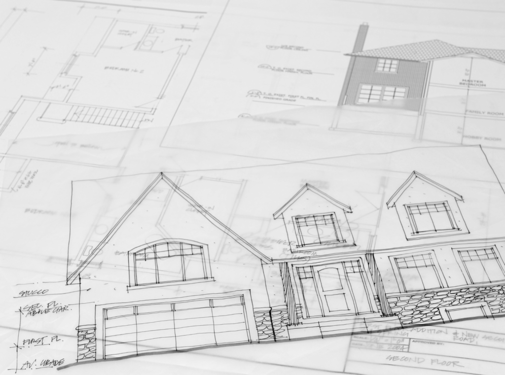 Custom home floor plan design for Wausau Homes build