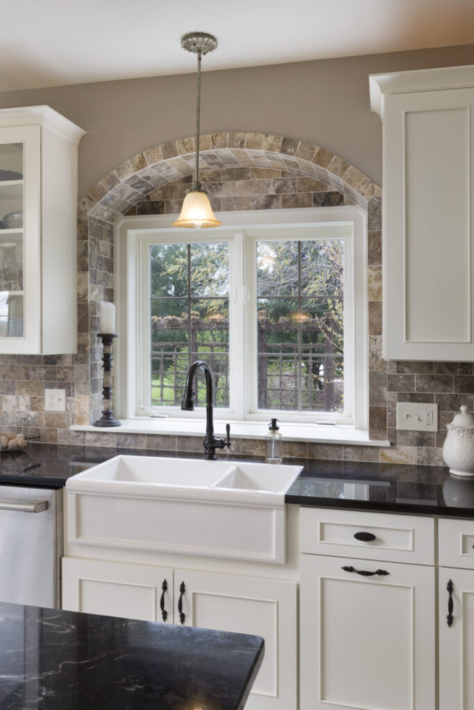 Luxury kitchen renovation Lake Country Wisconsin window detail