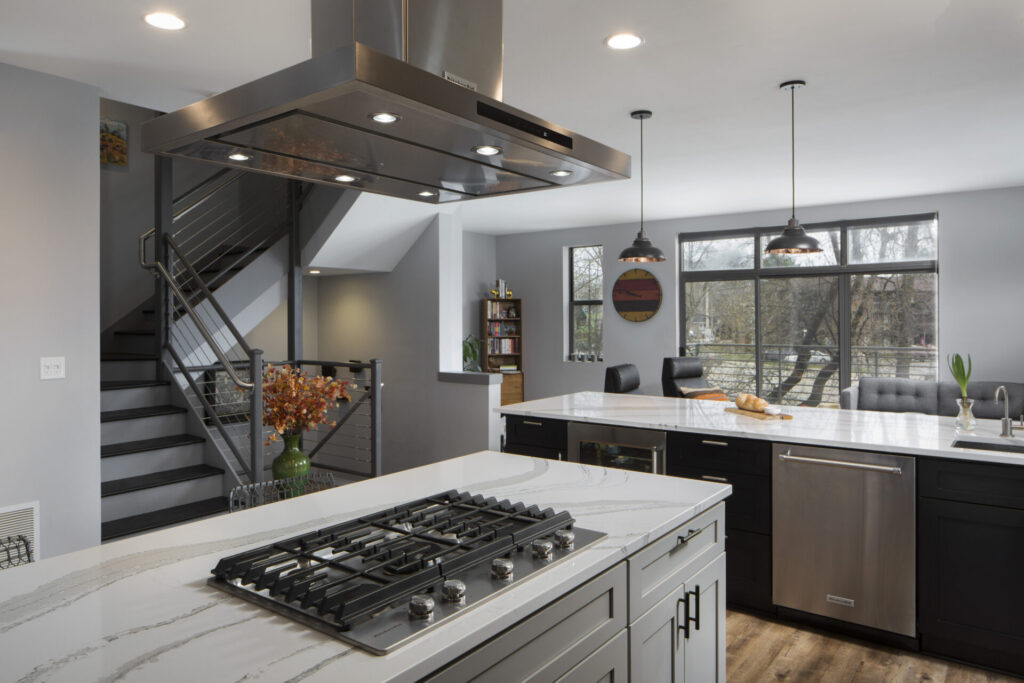 Custom kitchen design in new home build Waukesha