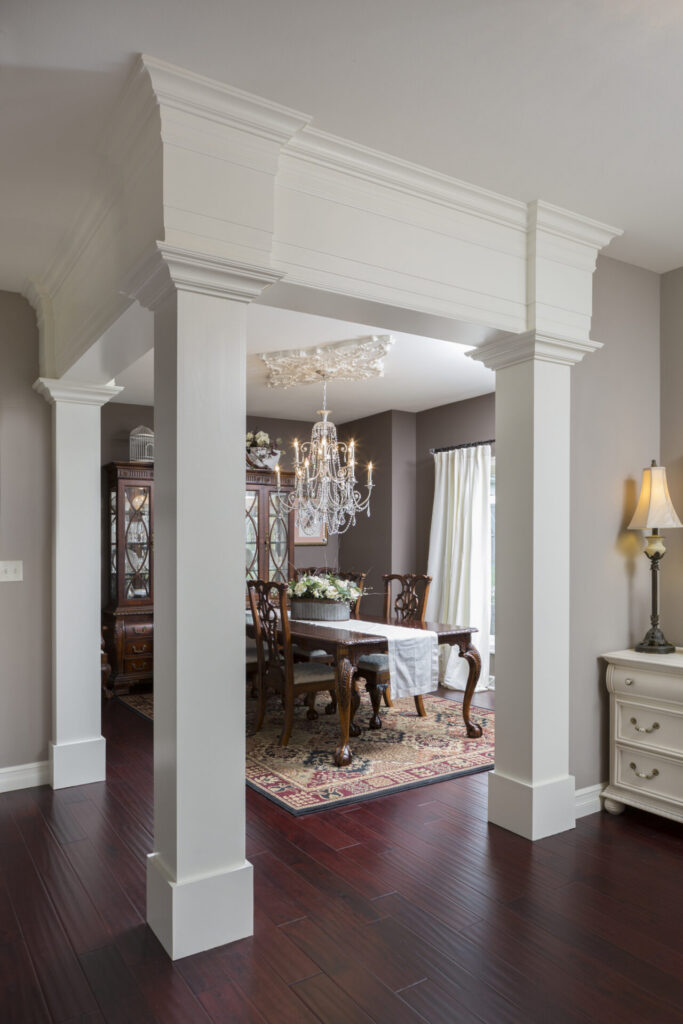 Dining room remodel Summit, WI custom millwork